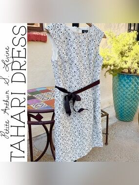 Tahari Arthur S. Levine Sleeveless Floral Sheath Dress